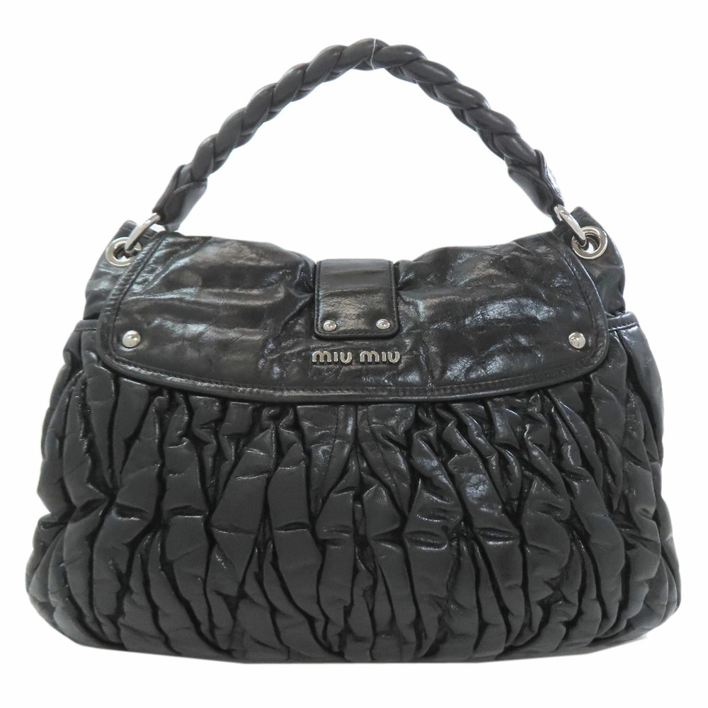 Miu MIu Matelasse Handbag Leather - Picture 2 of 11